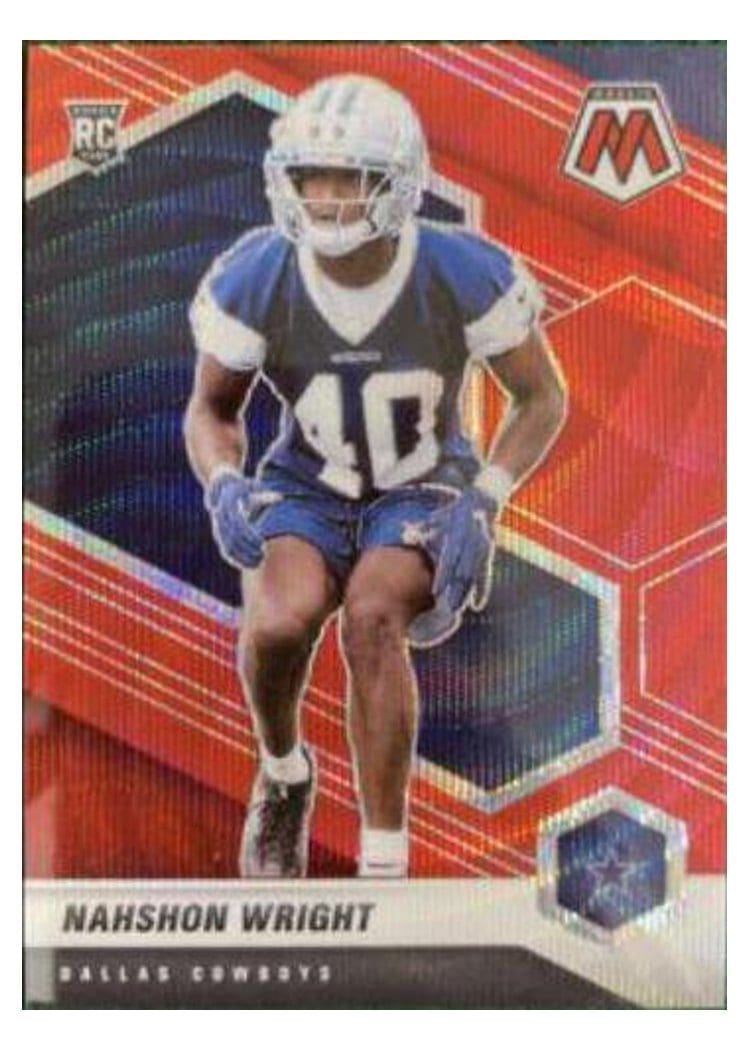2021 Panini Mosaic Base Set Nahshon Wright #349 card