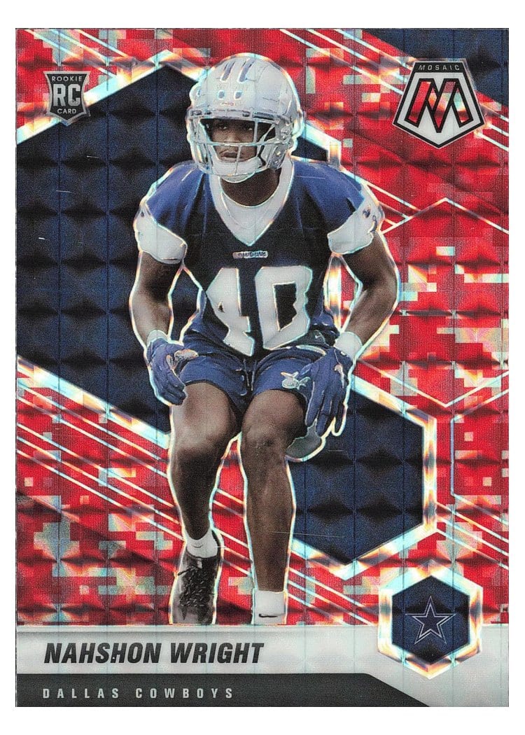 2021 Panini Mosaic Base Set Nahshon Wright #349 card