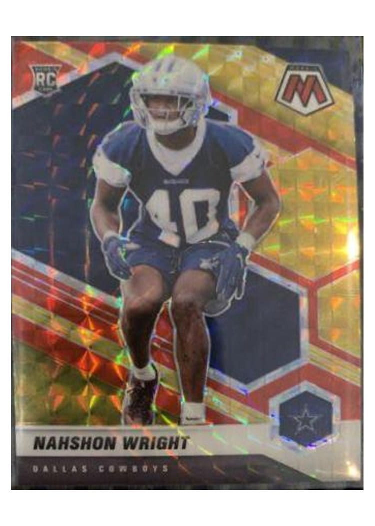 2021 Panini Mosaic Base Set Nahshon Wright #349 card