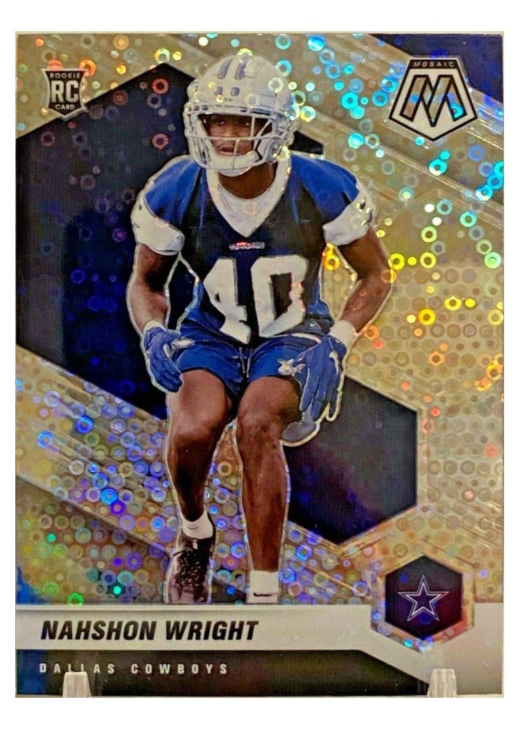 2021 Panini Mosaic Base Set Nahshon Wright #349 card