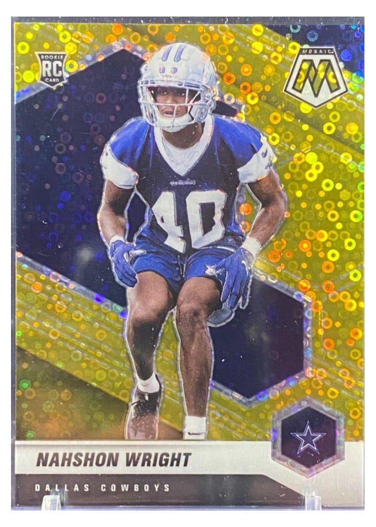 2021 Panini Mosaic Base Set Nahshon Wright #349 card