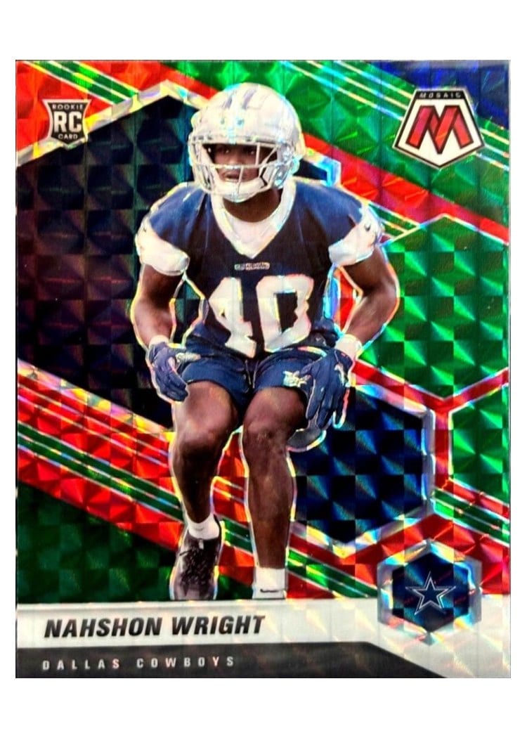 2021 Panini Mosaic Base Set Nahshon Wright #349 card