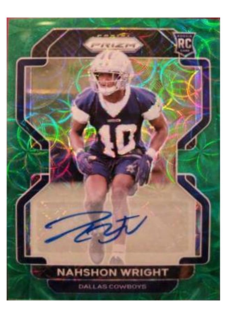 2021 Panini Prizm Base Set Nahshon Wright #438 card