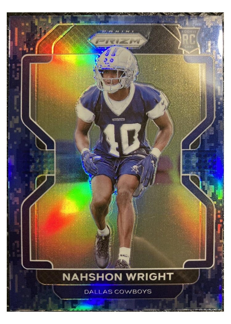 2021 Panini Prizm Base Set Nahshon Wright #438 card