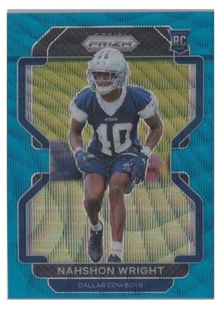 2021 Panini Prizm Base Set Nahshon Wright #438 card