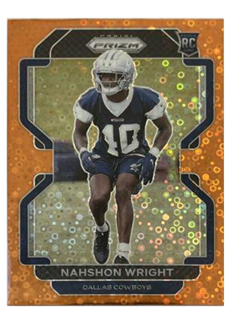 2021 Panini Prizm Base Set Nahshon Wright #438 card