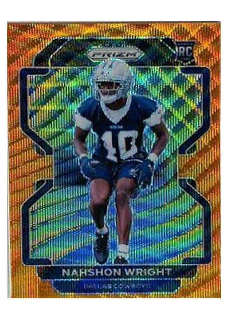 2021 Panini Prizm Base Set Nahshon Wright #438 card