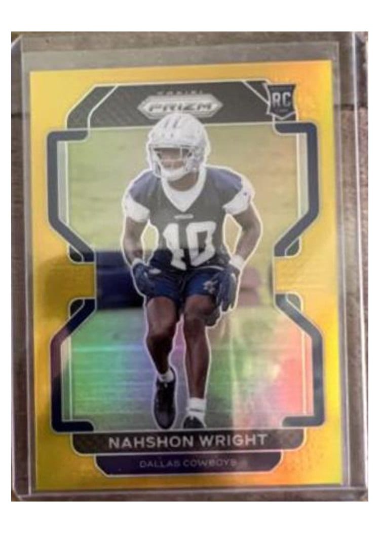 2021 Panini Prizm Base Set Nahshon Wright #438 card