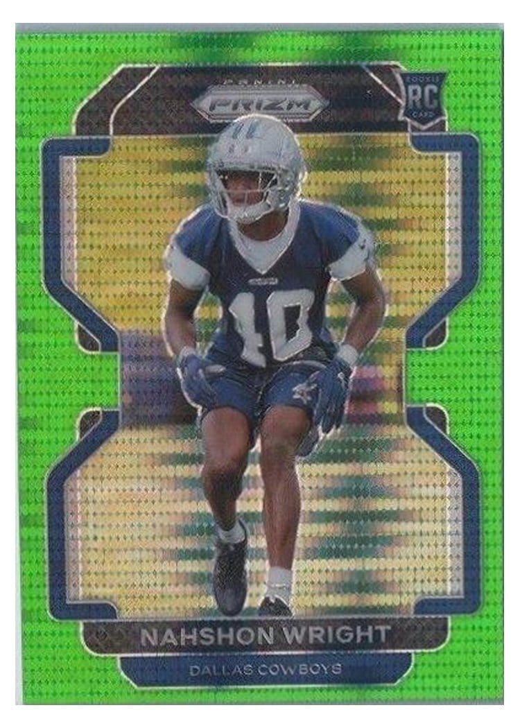 2021 Panini Prizm Base Set Nahshon Wright #438 card