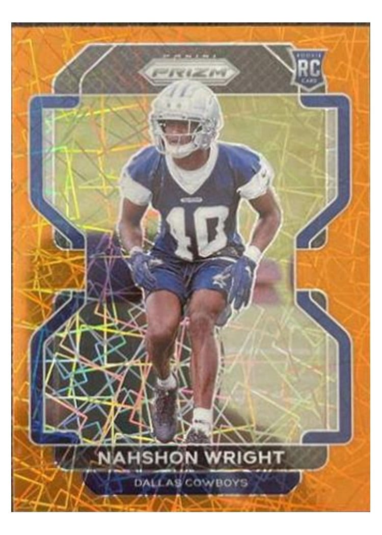 2021 Panini Prizm Base Set Nahshon Wright #438 card
