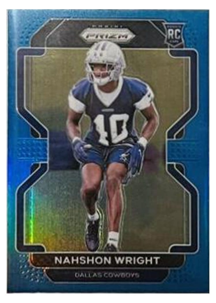 2021 Panini Prizm Base Set Nahshon Wright #438 card
