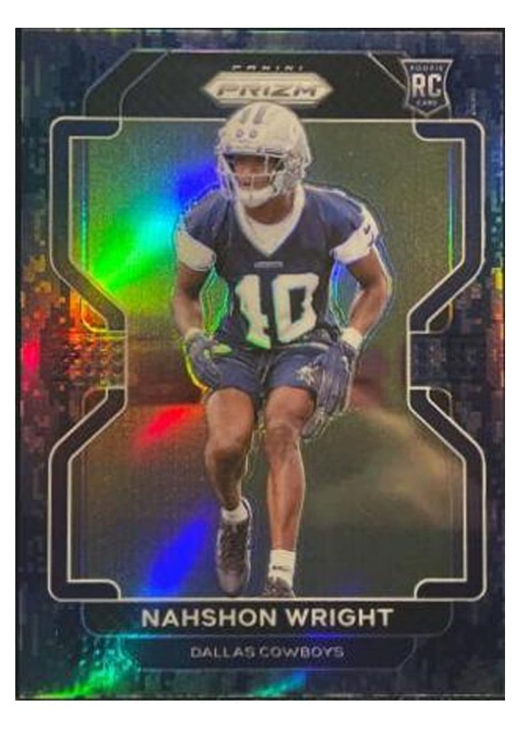 2021 Panini Prizm Base Set Nahshon Wright #438 card