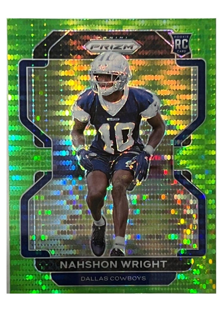 2021 Panini Prizm Base Set Nahshon Wright #438 card