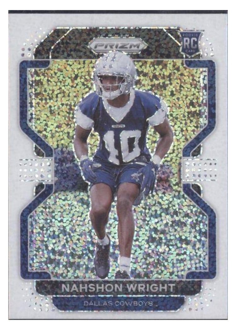 2021 Panini Prizm Base Set Nahshon Wright #438 card