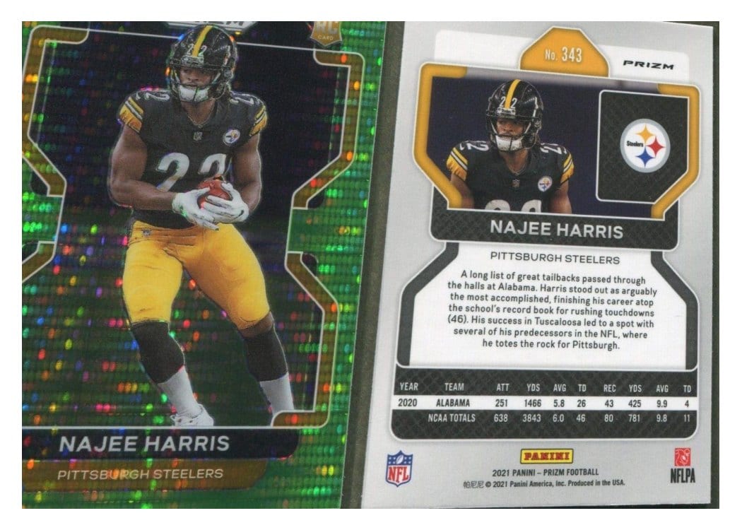 2021 Panini Prizm Base Set Najee Harris #343 card