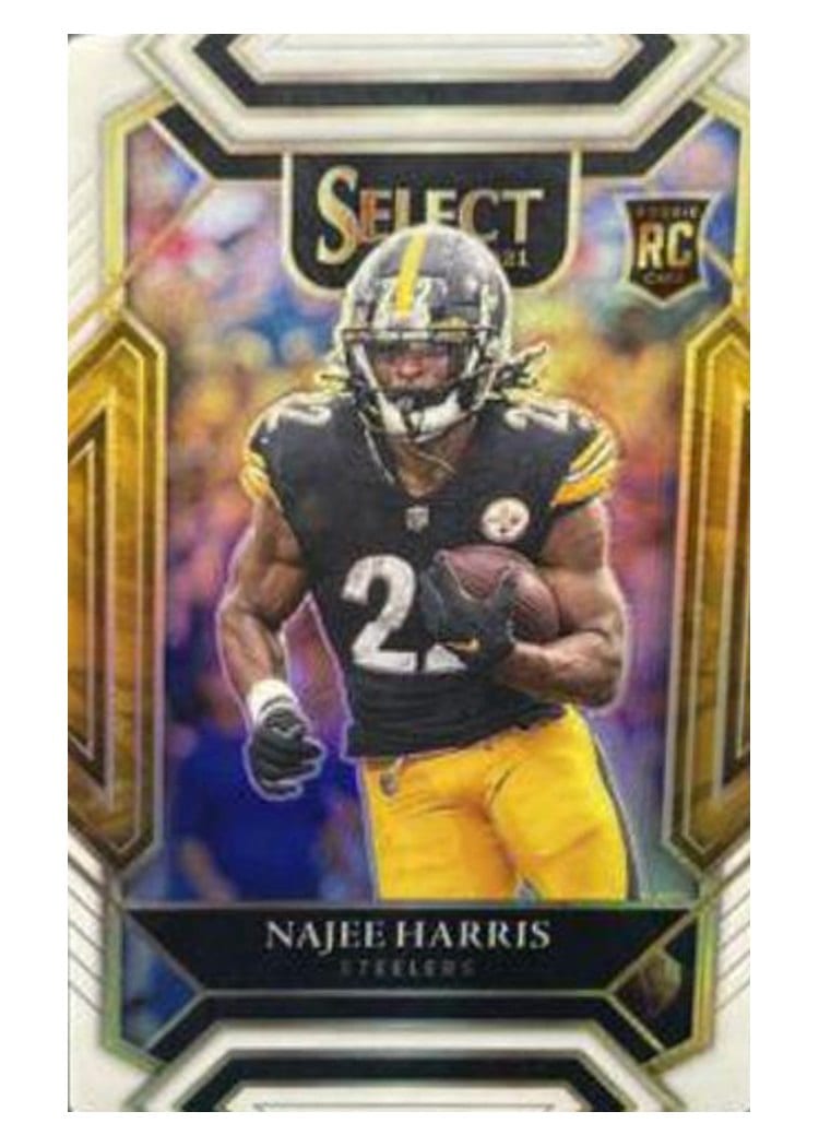 2021 Panini Select Base Set Najee Harris White Die Cut #253 card