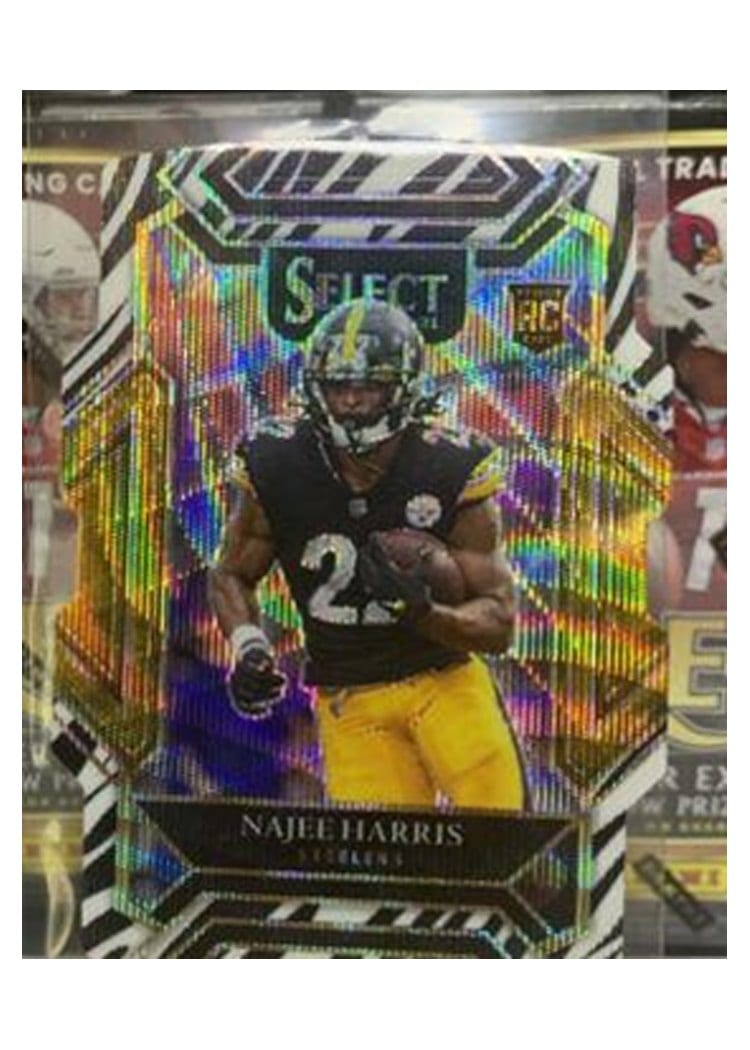 2021 Panini Select Base Set Najee Harris Zebra Die Cut #253 card