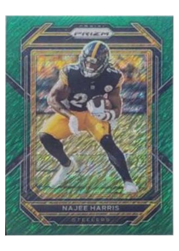 2022 Panini Prizm Base Set Najee Harris Green Shimmer #245 card