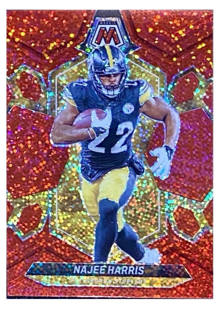 2024 Panini Mosaic Base Set Najee Harris Red Sparkle #184 card