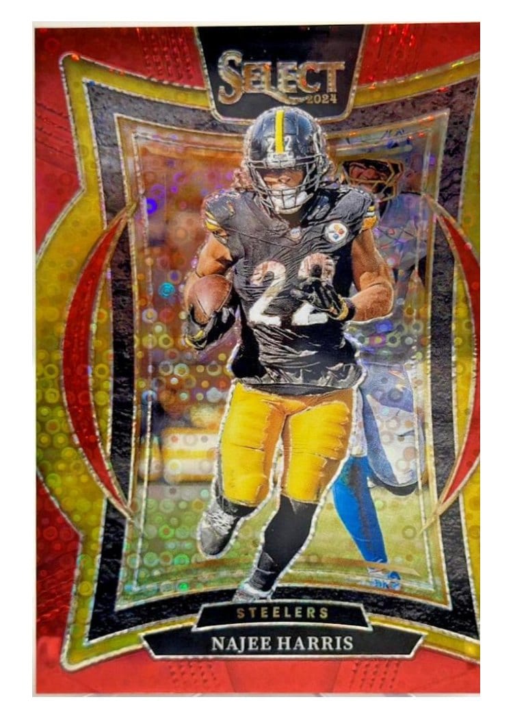 2024 Panini Select Base Set Najee Harris Red Disco Prizm #85 card