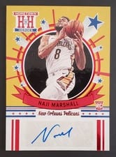 2020-21 Panini Chronicles Hometown Heroes Rookie Autographs Naji Marshall #HH-NMA card