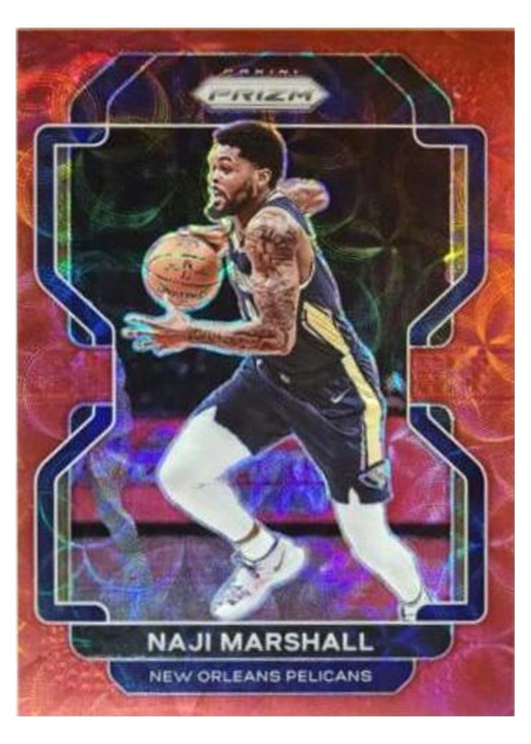 2021-22 Panini Prizm Base Set Naji Marshall Red Choice Prizm #191 card