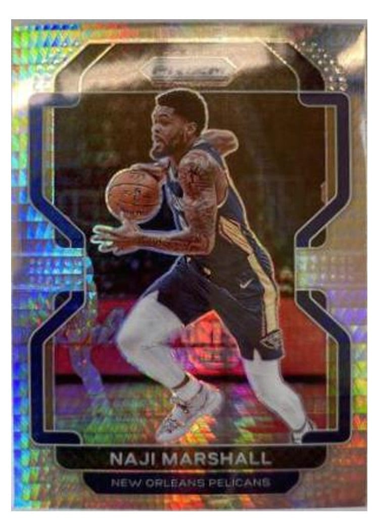 2021-22 Panini Prizm Base Set Naji Marshall Hyper Prizm #191 card
