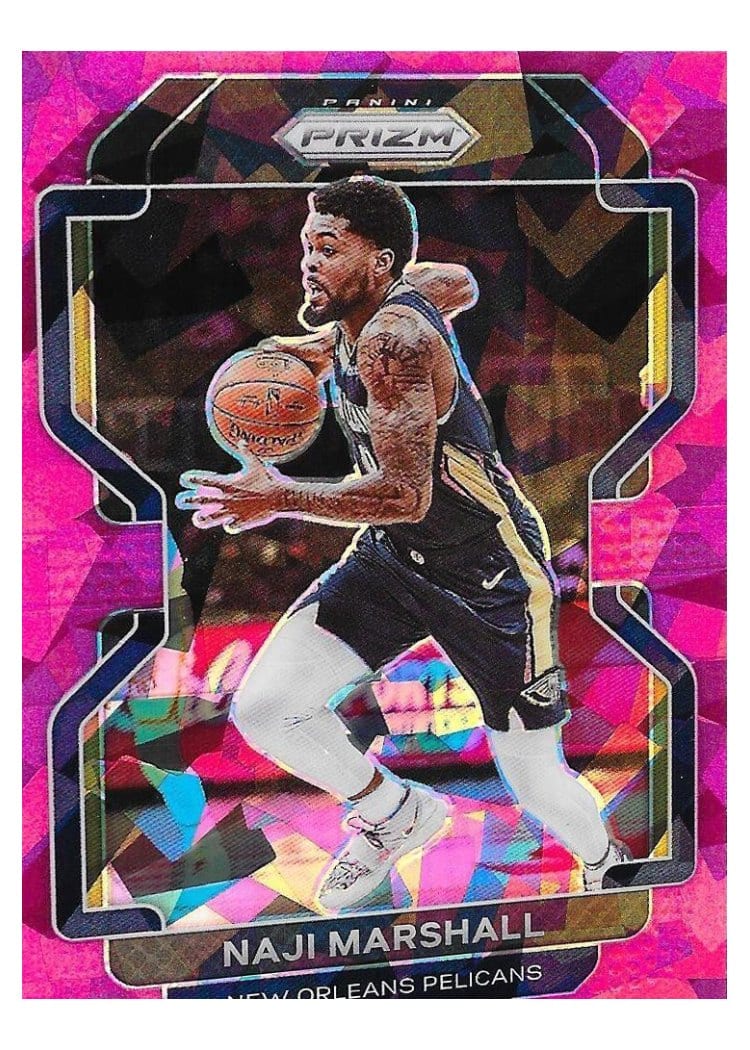2021-22 Panini Prizm Base Set Naji Marshall Pink Ice Prizm #191 card