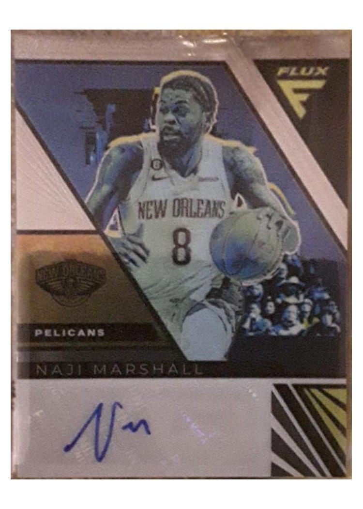 2022-23 Panini Flux Flux Signatures Naji Marshall #FS-NJM card