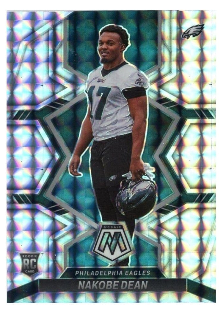 2022 Panini Mosaic Base Set Nakobe Dean #395 card