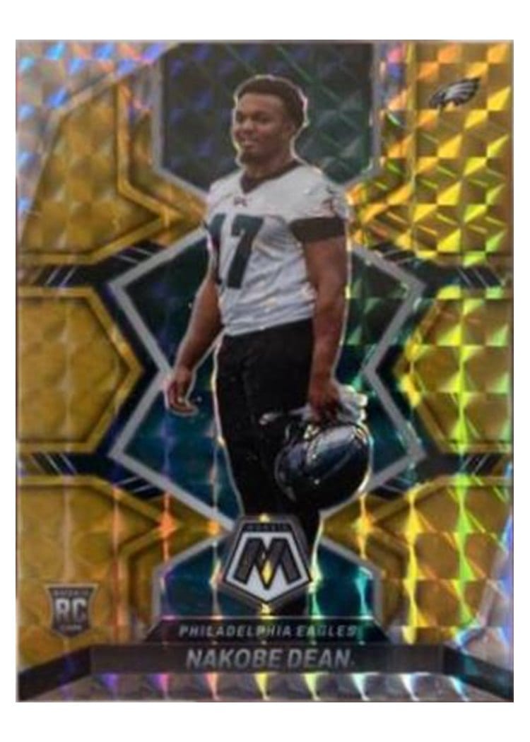 2022 Panini Mosaic Base Set Nakobe Dean #395 card