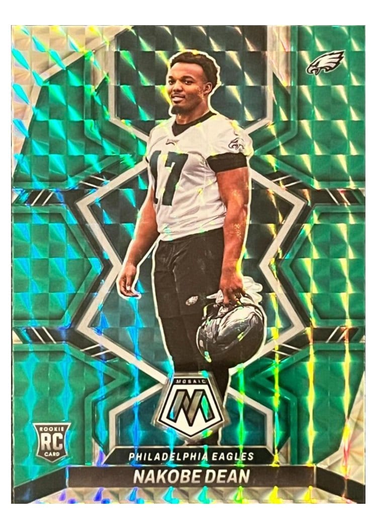 2022 Panini Mosaic Base Set Nakobe Dean #395 card