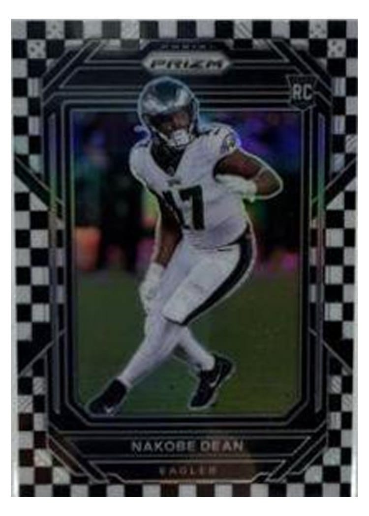 2022 Panini Prizm Base Set Nakobe Dean #399 card