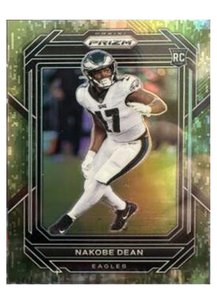 2022 Panini Prizm Base Set Nakobe Dean Forest Camo #399 card