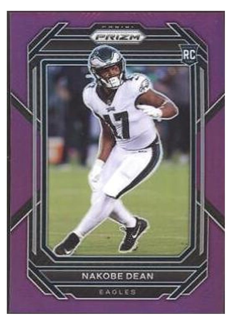 2022 Panini Prizm Base Set Nakobe Dean #399 card