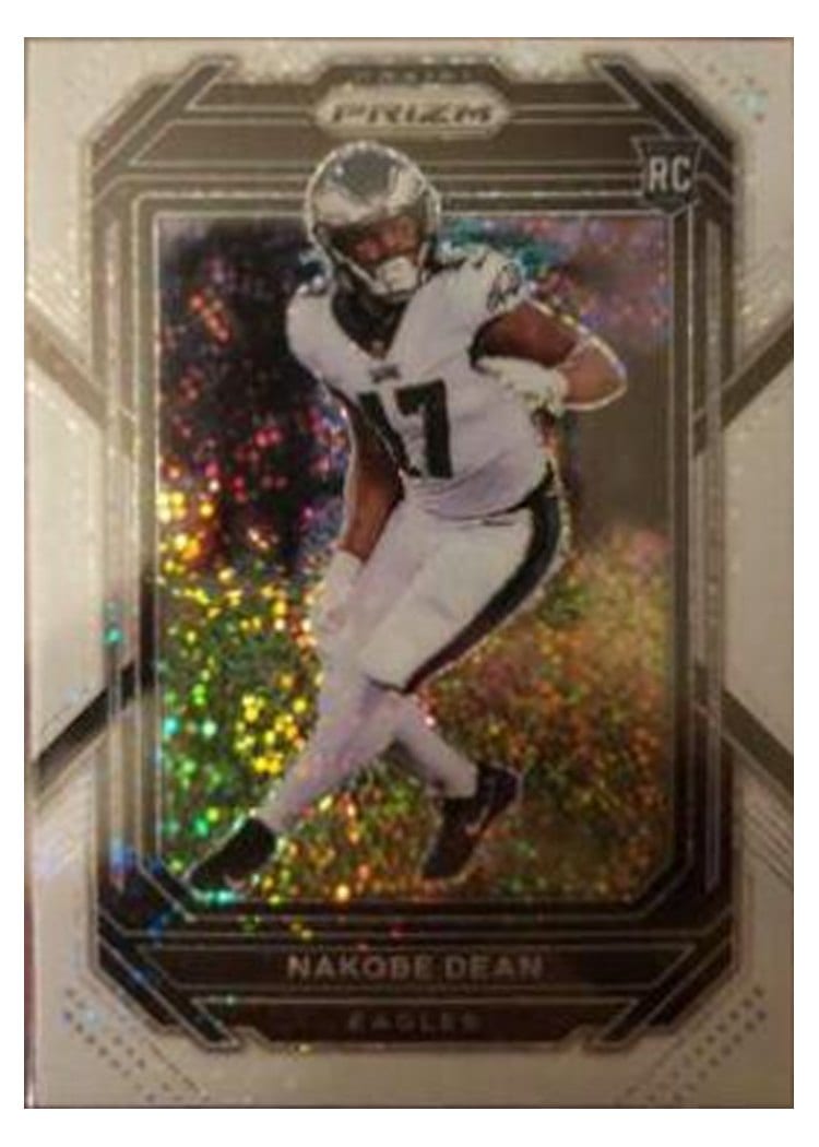 2022 Panini Prizm Base Set Nakobe Dean #399 card