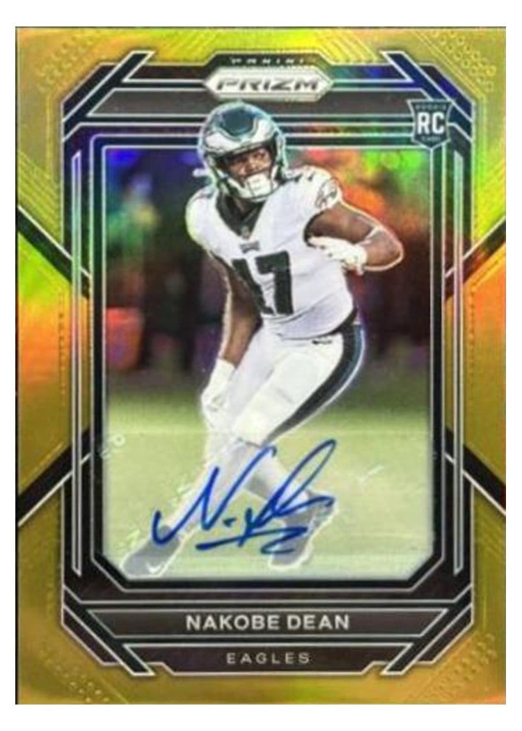 2022 Panini Prizm Base Set Nakobe Dean #399 card