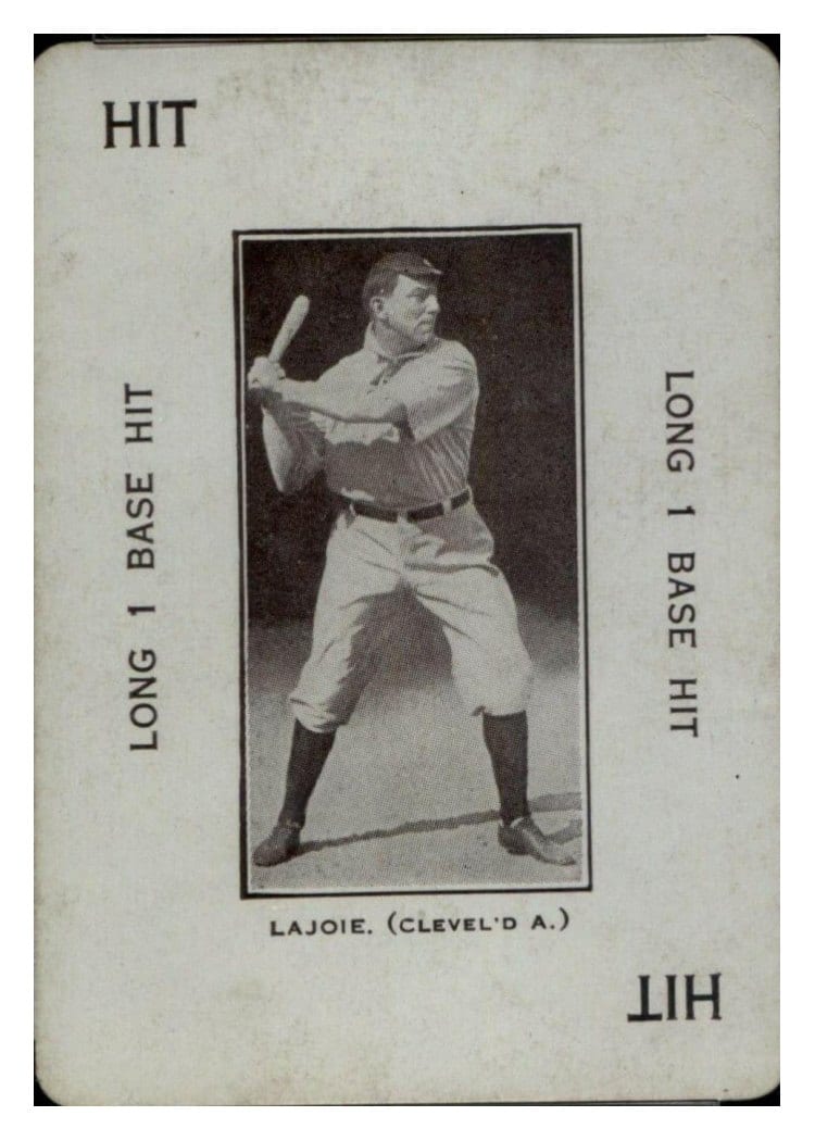 1914 Polo Grounds Game Nap Lajoie card