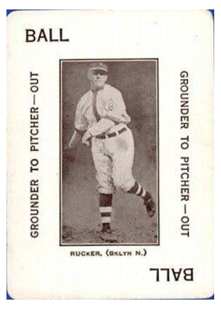 1914 Polo Grounds Game Nap Rucker card