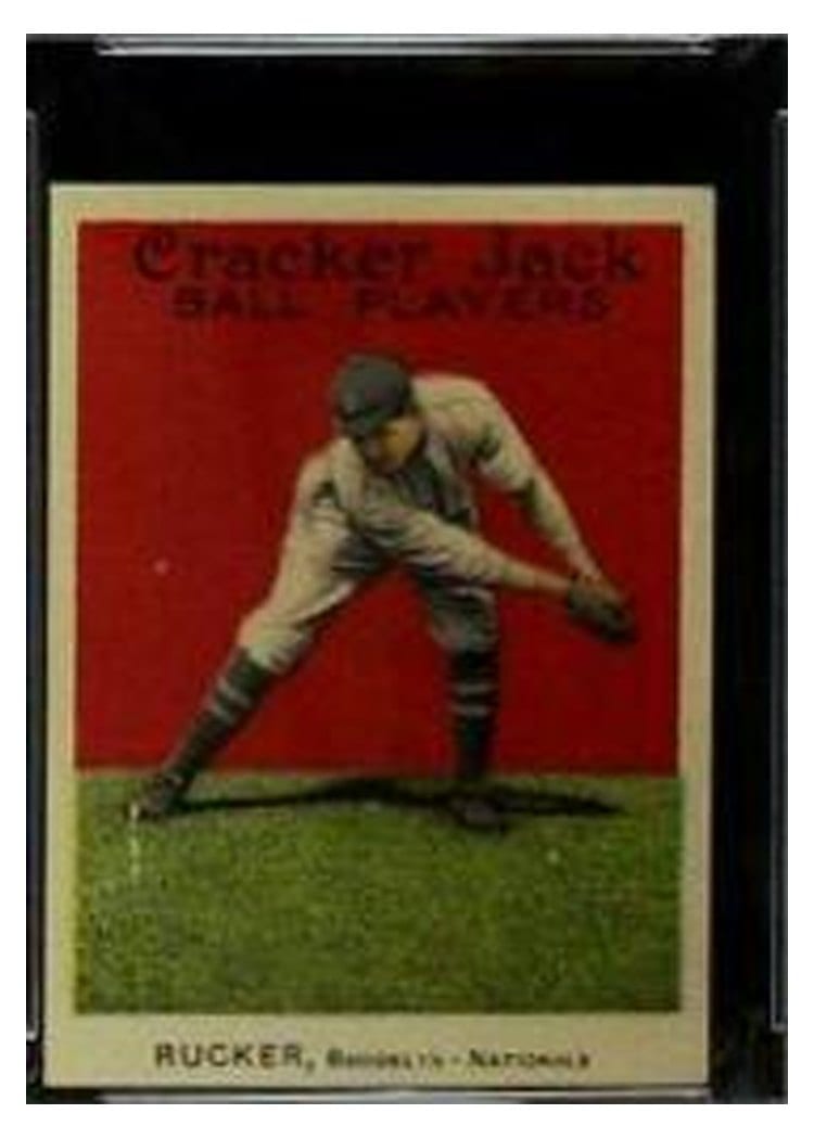 1915 Cracker Jack Nap Rucker #51 card