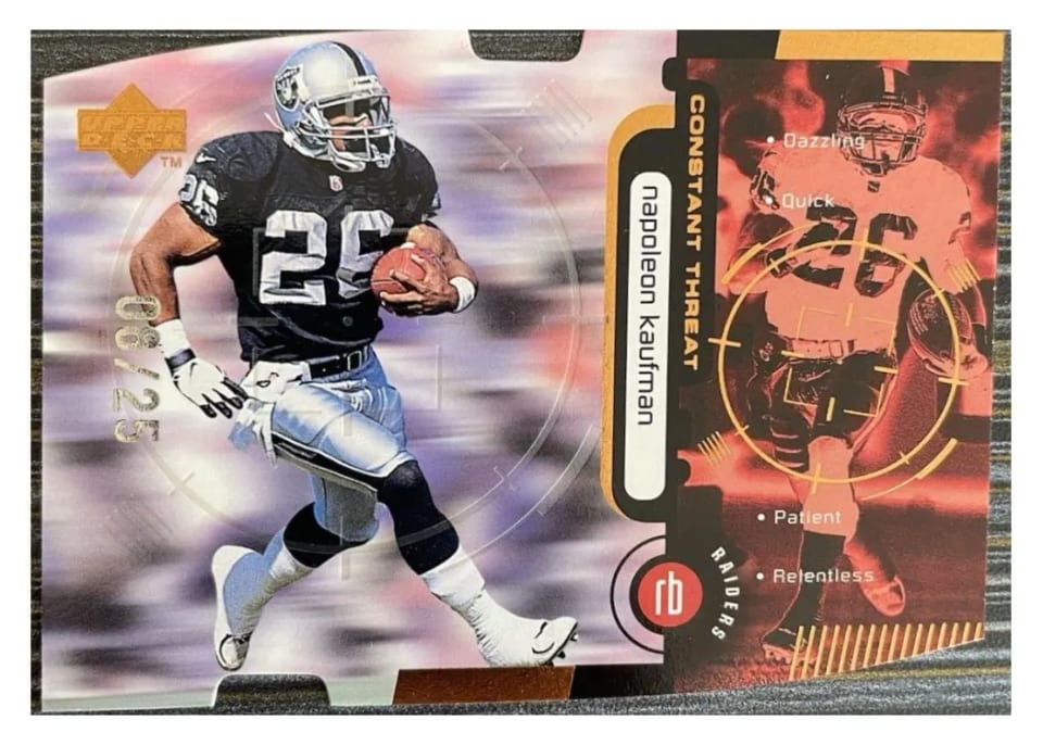 1998 Upper Deck Constant Threat Napoleon Kaufman #CT15 card