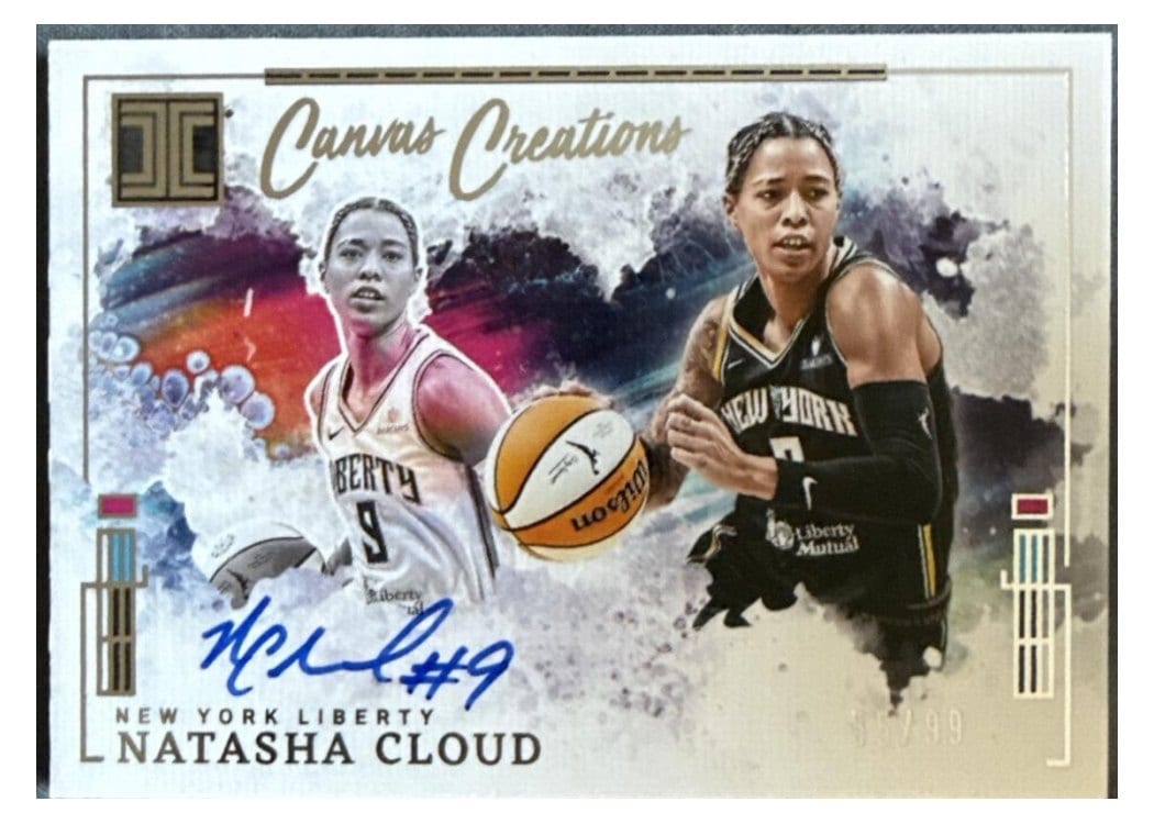 2025 Panini Impeccable WNBA Canvas Creations Natasha Cloud #7 card
