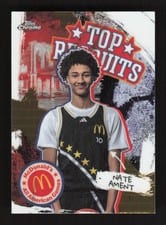 2025 Topps Chrome McDonald's All American Top Recruits Nate Ament #TP-3 card