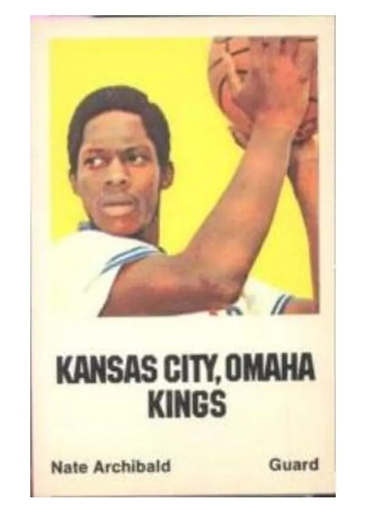 1972 Comspec Nate Archibald card