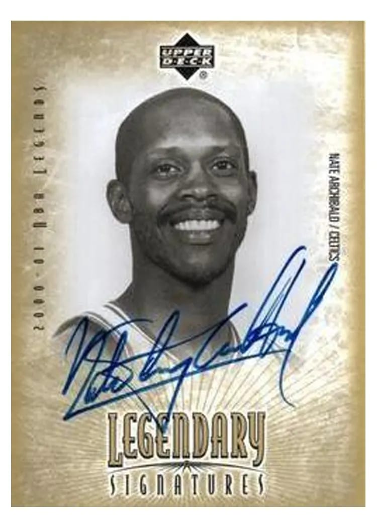 2000 Upper Deck Legends Legendary Signatures Nate Archibald #NA card