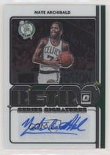 2020-21 Donruss Optic Retro Series Signatures Nate Archibald #RS-NAB card