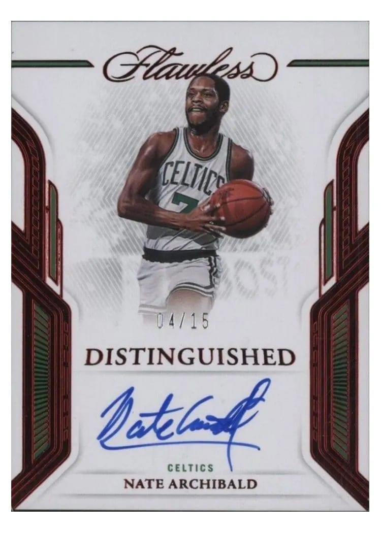 2022 Panini Flawless Distinguished Auto Nate Archibald Ruby #2 card