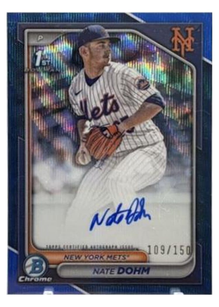 2024 Bowman Draft Chrome Prospect Autographs Nate Dohm #CPA-ND card
