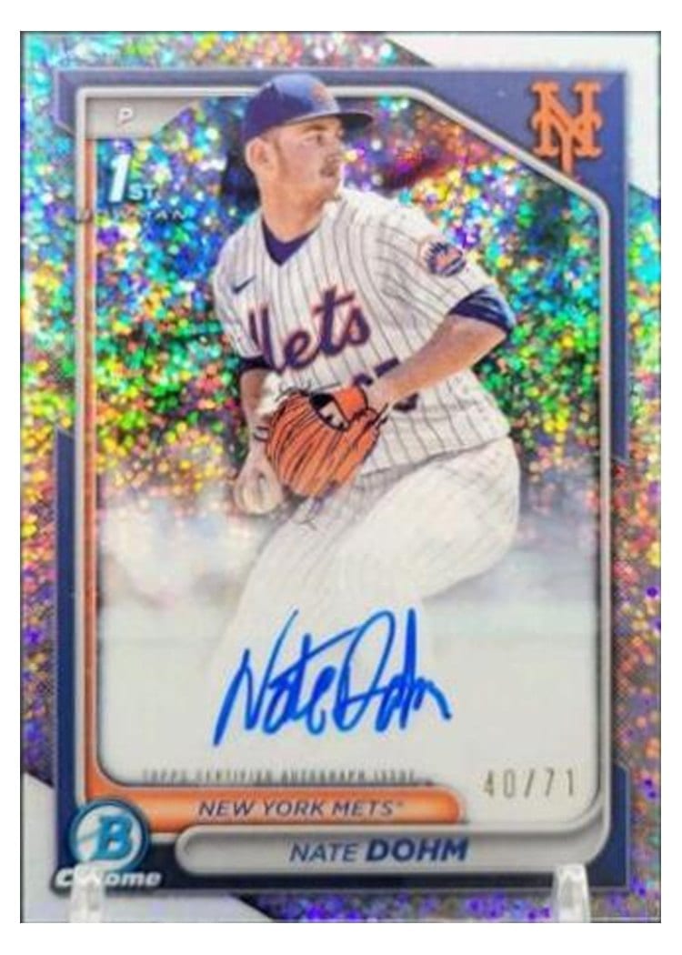 2024 Bowman Draft Chrome Prospect Autographs Nate Dohm #CPA-ND card