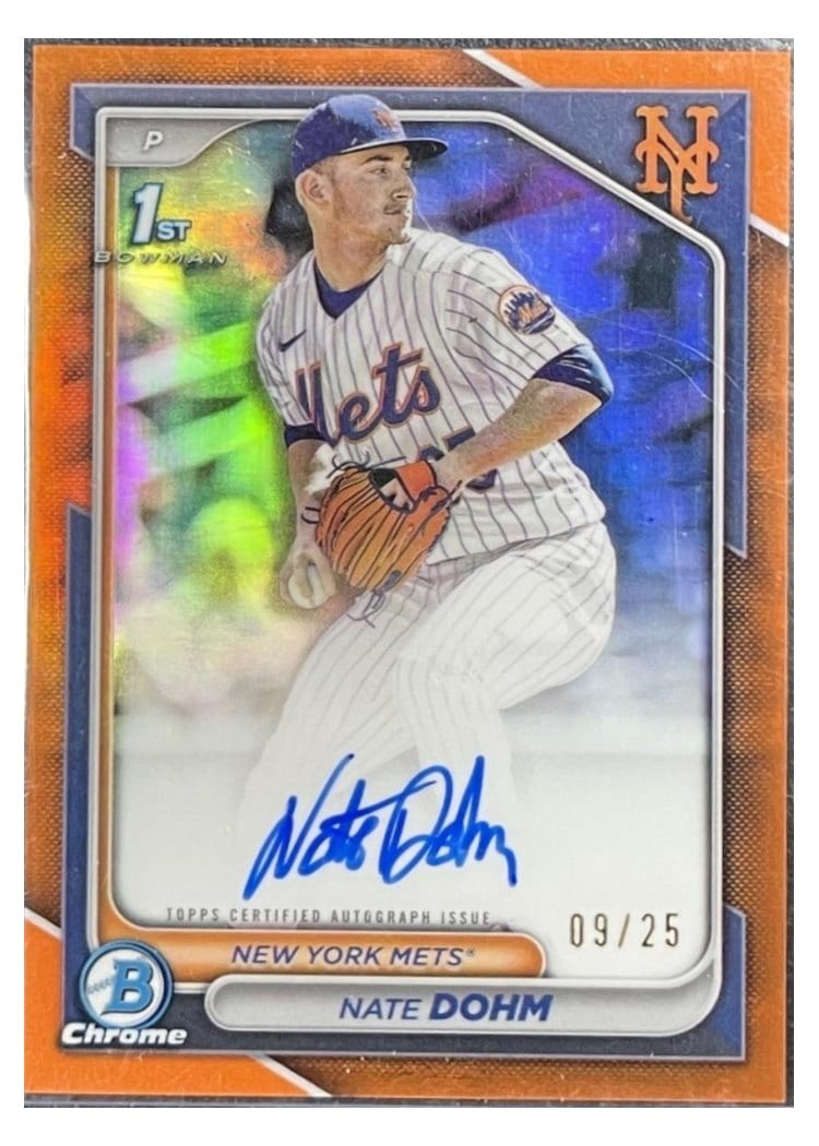 2024 Bowman Draft Chrome Prospect Autographs Nate Dohm #CPA-ND card